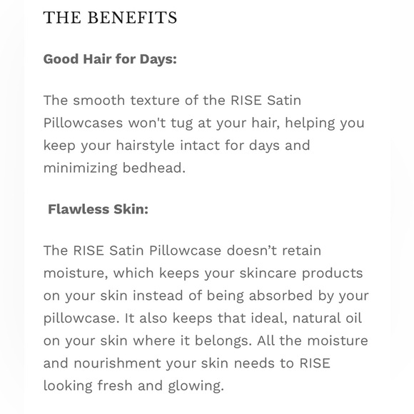 RISE Essential Satin Pillowcases - Picture 3 of 3